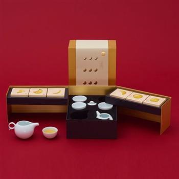 2017中秋系列-月長(zhǎng)圓 陶瓷茶具一壺四杯中秋禮品盒套裝