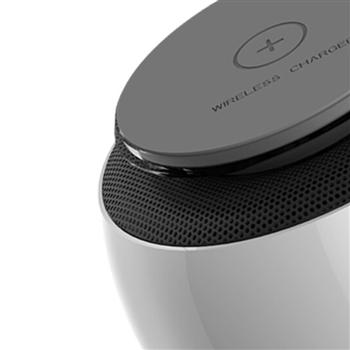 Recci銳思初音系列 藍牙無線充電器 5W無線充多功能組合功能播放器充電器 白色