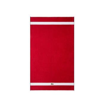 LCMJ-005 Lacoste CASUAL 運(yùn)動(dòng)巾單條紅 50*100cm