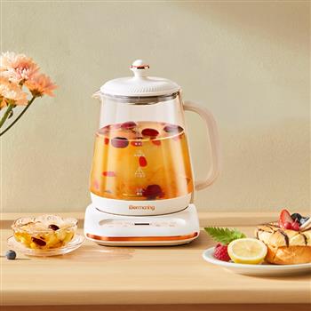 Bermaning英國(guó)Bermaning智能養(yǎng)生壺BM-Y08家用大容量煮茶器辦公室小型玻璃電水壺養(yǎng)身茶壺