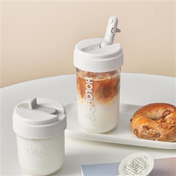 holoholo吸管杯女生高顏值杯子女隨行塑料兒童水杯夏季學生咖啡杯