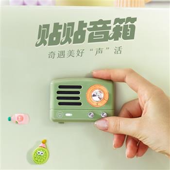貓王收音機貓王靈感貼貼音響meet藍(lán)牙小音響冰箱貼磁吸音響廚房創(chuàng)意擺件復(fù)古男女七夕情人節(jié)禮物