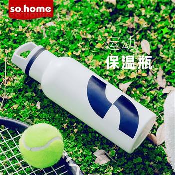 so.home保溫杯不銹鋼男士女戶(hù)外露營(yíng)運(yùn)動(dòng)黑科技保冷 水杯大容量