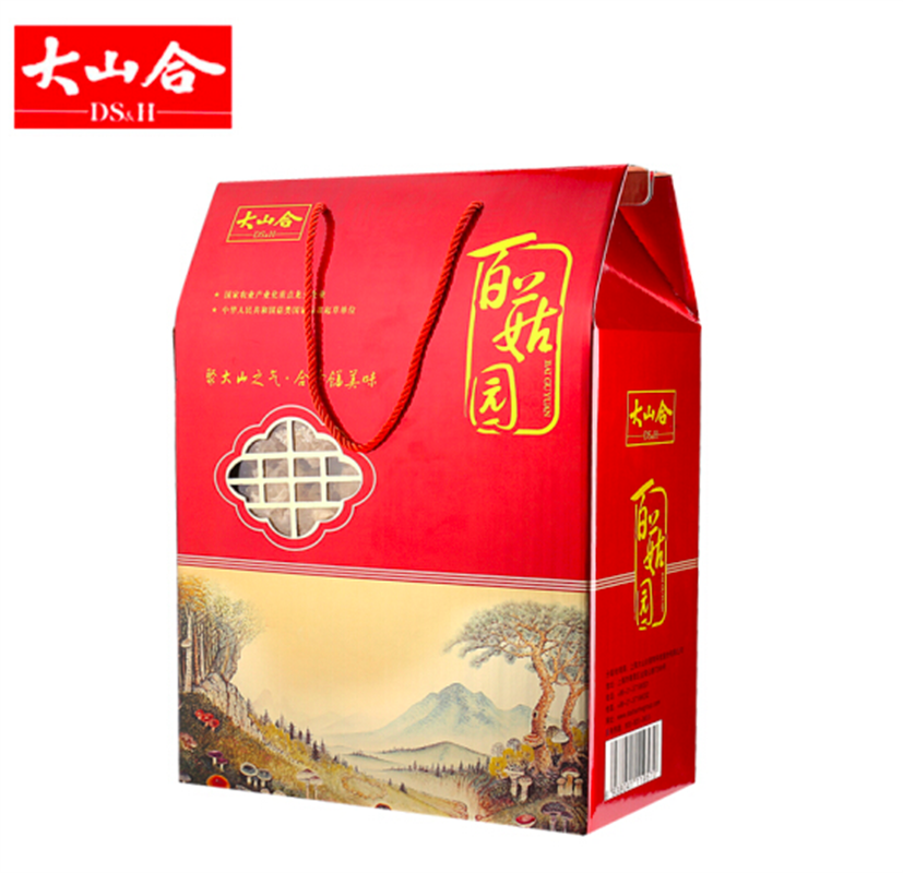大山合干貨大禮包菌菇特產(chǎn)節(jié)日送禮禮盒840g年貨銀耳木耳茶樹菇