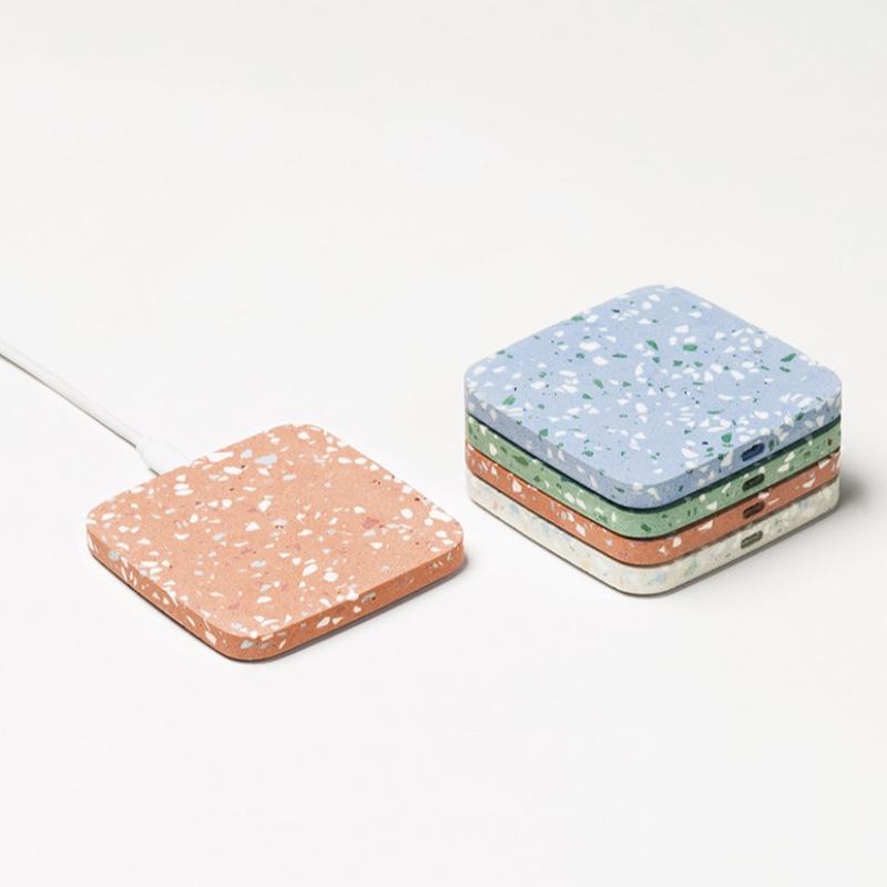 新品原創(chuàng)X10水磨石無線充電器apple 快充版支持iPhoneX手機8p 