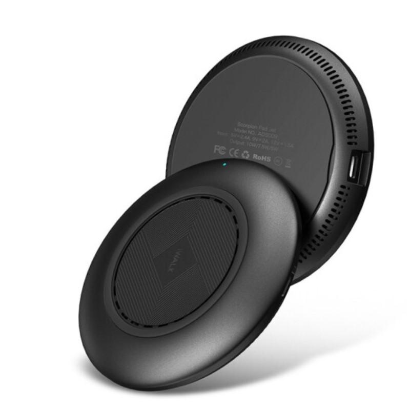 愛沃可（iWALK）蘋果無(wú)線充電器iphoneX/XS/XR三星華為手機(jī)快充底座 黑色