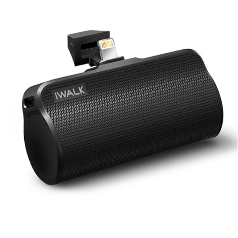  iWALK（愛沃可）充電寶/移動(dòng)電源 蘋果手機(jī)無線便攜迷你口袋寶 黑色 5000毫安 適用iPhoneX/8Plus/7 