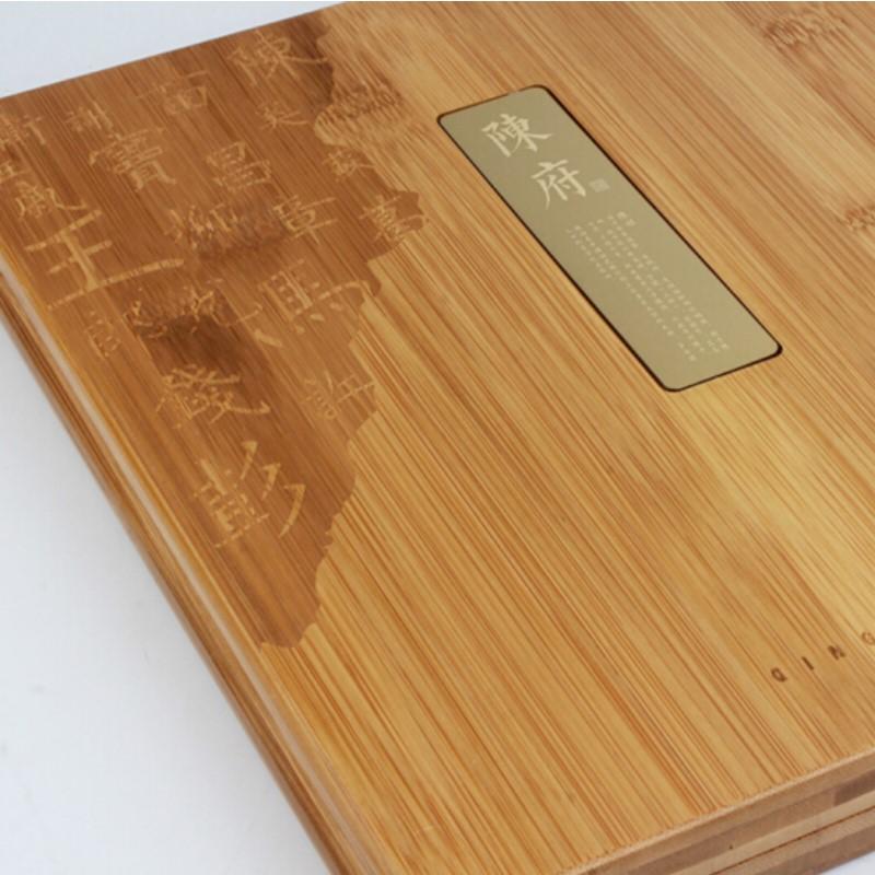 清樸堂 家宴 精品私人定制禮品10雙裝筷子禮盒套裝定制餐具禮物實木筷子竹盒裝 1.8雞翅木 
