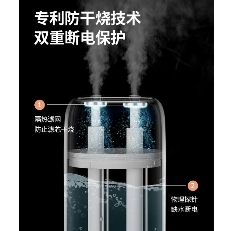 幾素新品雙噴霧大霧量大容量自帶氛圍燈超長(zhǎng)續(xù)航無(wú)線(xiàn)加濕器