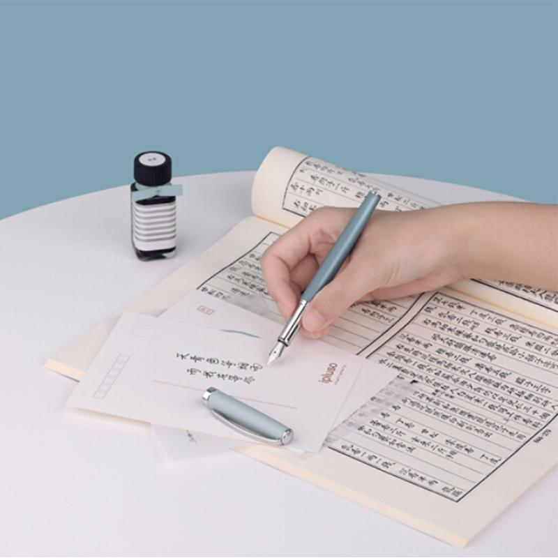 ipluso意索鋼筆墨水禮盒中國城市系列銥金筆尖辦公學生簽字筆 蘇州天青