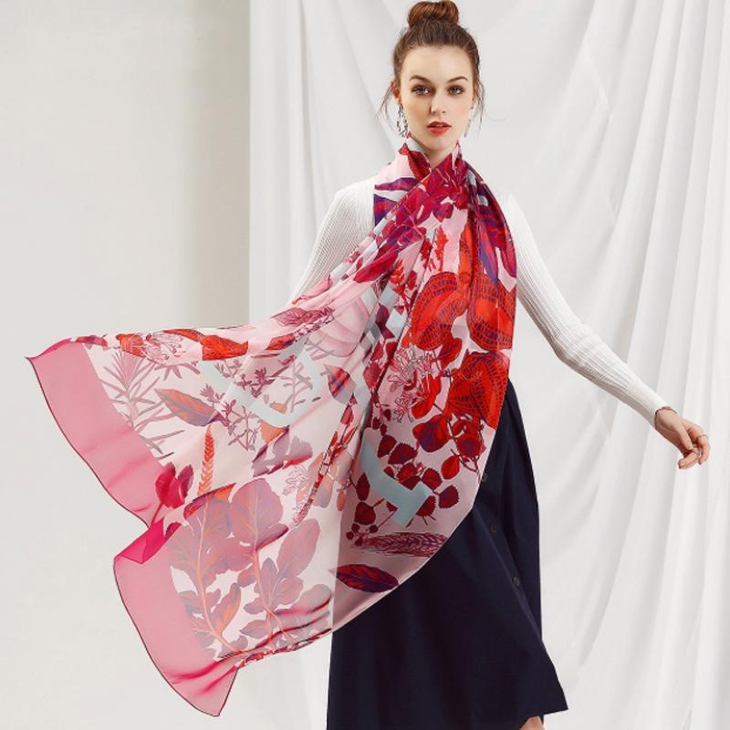 寶石蝶工廠新品絲巾長巾桑蠶絲高檔真絲圍巾絲巾