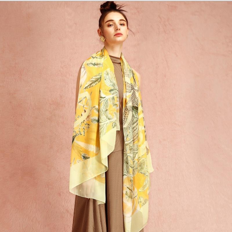 寶石蝶工廠新品絲巾長巾桑蠶絲高檔真絲圍巾絲巾