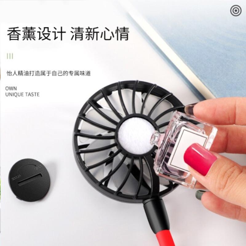 慧多多 掛脖子小風(fēng)扇懶人迷你隨身便攜usb充電運(yùn)動靜音頭戴式掛脖風(fēng)扇桌面辦公室宿舍手持折疊電風(fēng)扇小型 強(qiáng)勁靜音【三檔風(fēng)力調(diào)節(jié)+360度自由旋轉(zhuǎn)】經(jīng)典黑
