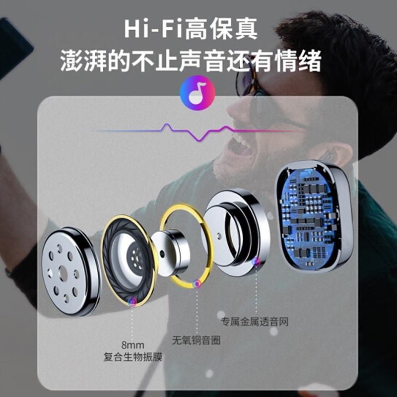 倍思（Baseus）真無線藍(lán)牙耳機(jī)迷你 單耳9D重低音運(yùn)動跑步HIFI降噪入耳式 蘋果華為小米三星vivo通用 黑