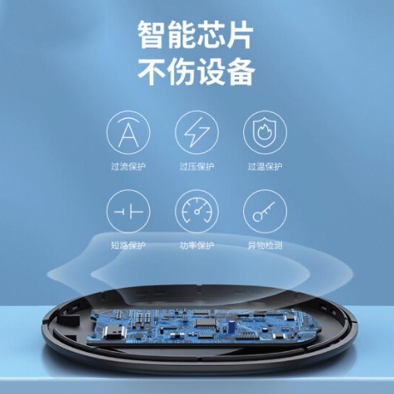 倍思（Baseus）無線充電器15W快充 適用iPhone11Pro Max小米10Pro三星華為手機無線快充 黑