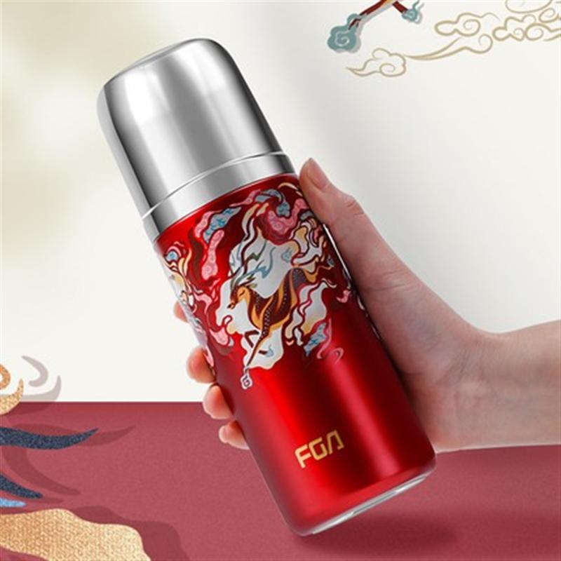 富光保溫杯中國風時尚國潮創(chuàng)意子彈頭水杯