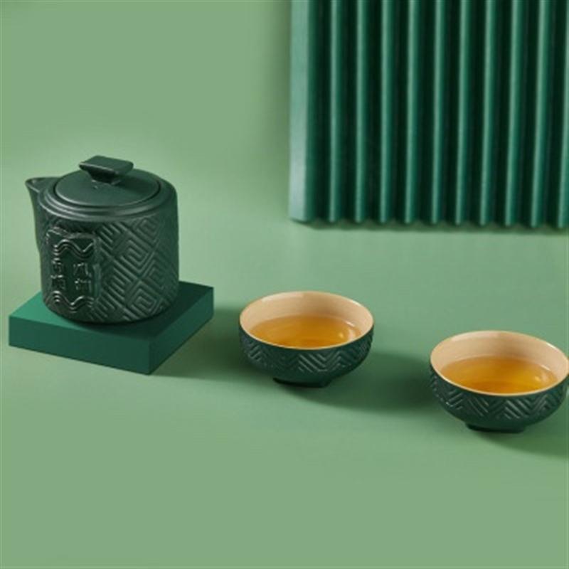 【中國國家博物館】風調(diào)雨順快客杯茶具套裝