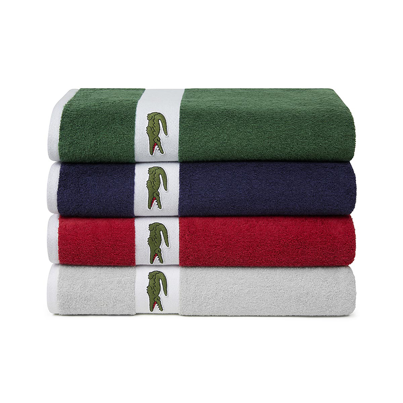 LCMJ-005 Lacoste CASUAL 運(yùn)動巾單條紅 50*100cm