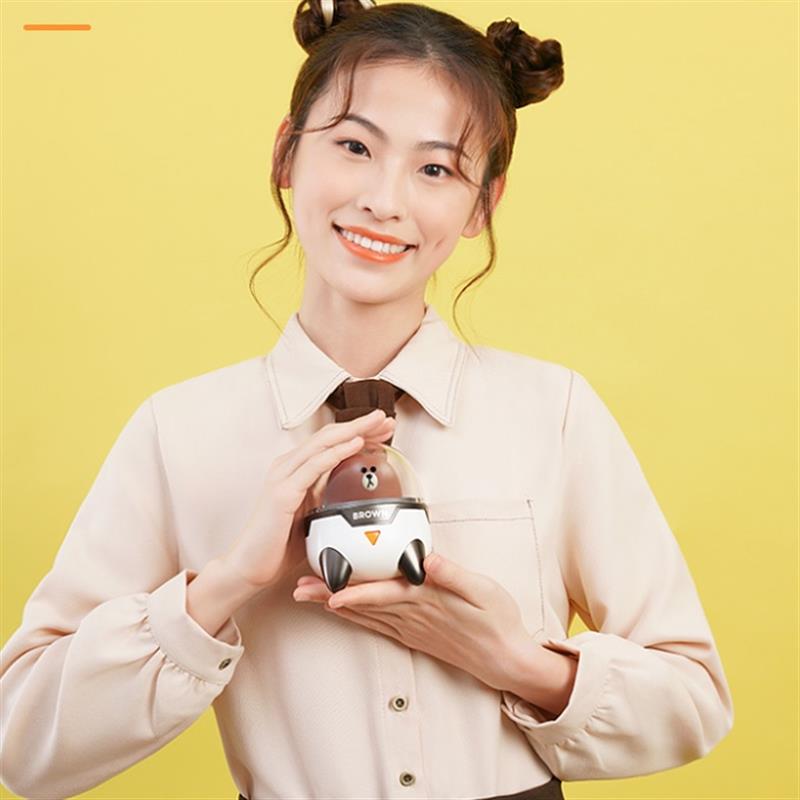 EWA/音為愛 W2太空艙LINE FRIENDS布朗熊藍(lán)牙小音箱寶寶生日禮物
