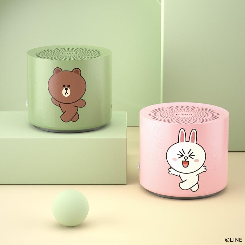 EWA音為愛LINE FRIENDS無線藍牙小型音箱A128重低音防水便攜音響