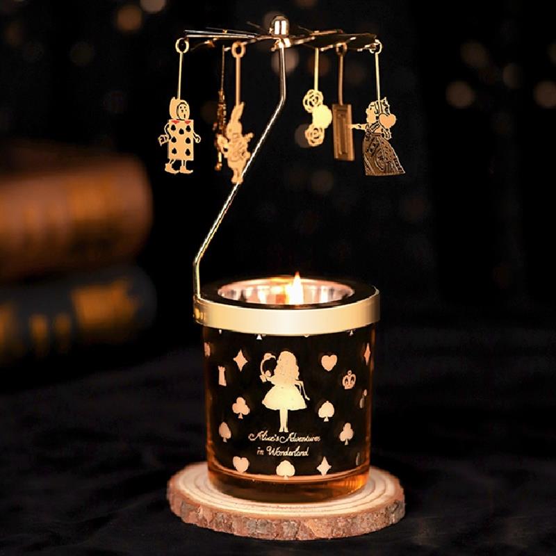 大英博物館愛麗絲走馬燈香薰蠟燭新婚結(jié)婚生日禮物女中秋伴手禮盒