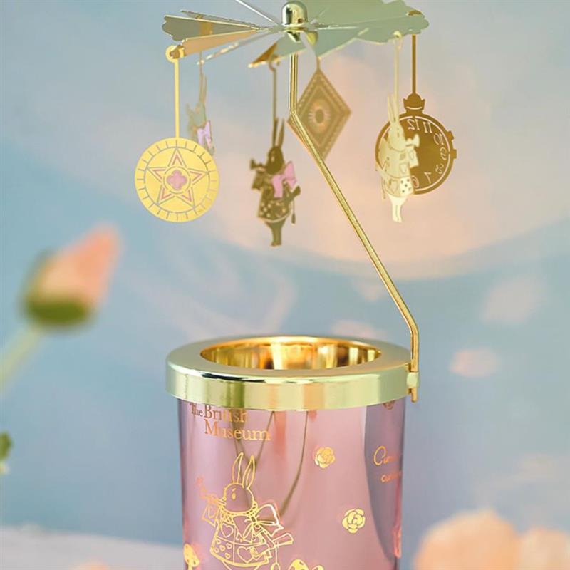 大英博物館愛麗絲走馬燈香薰蠟燭新婚結(jié)婚生日禮物女中秋伴手禮盒