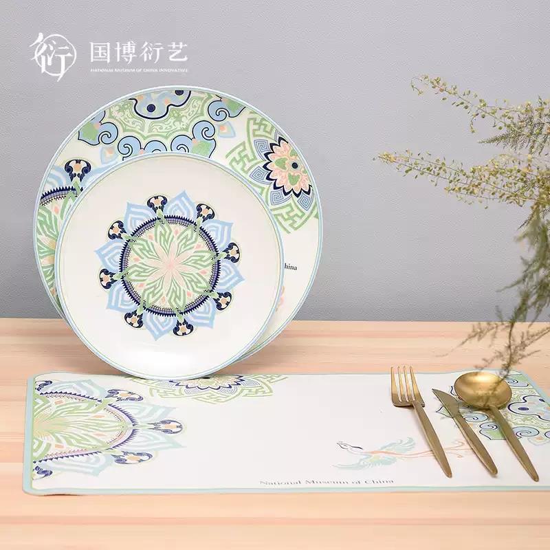 中國(guó)國(guó)家博物館有鳳來(lái)儀餐具套裝喬遷禮物盤子餐墊送朋友長(zhǎng)輩禮物